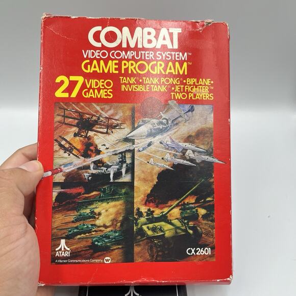 Combat (Atari 2600, 1977) Game And Box Only - Picture 3 of 6